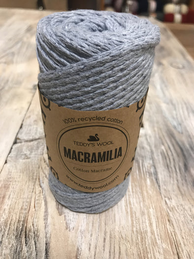 Macramilia Cotton Macrame - אפור בהיר