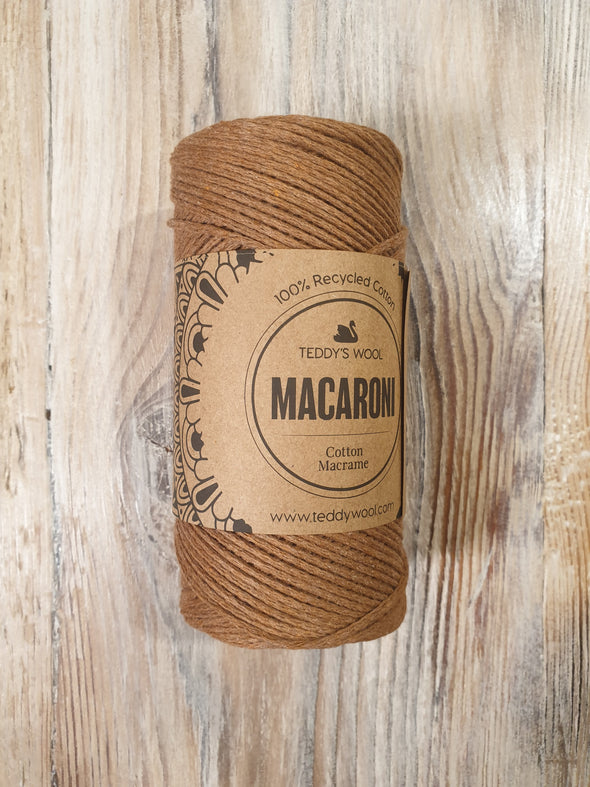 Macaroni Cotton Macrame - חום