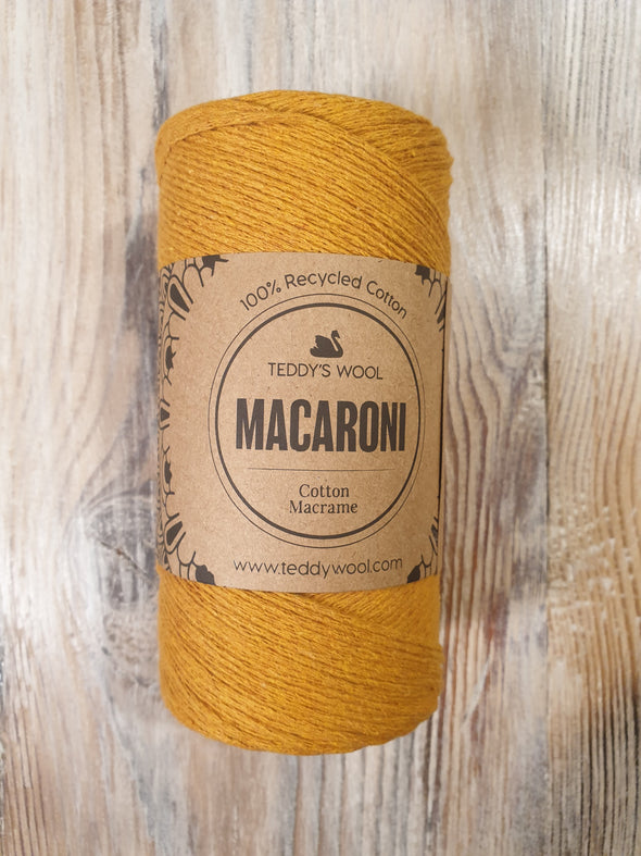 Macaroni Cotton Macrame - חרדל
