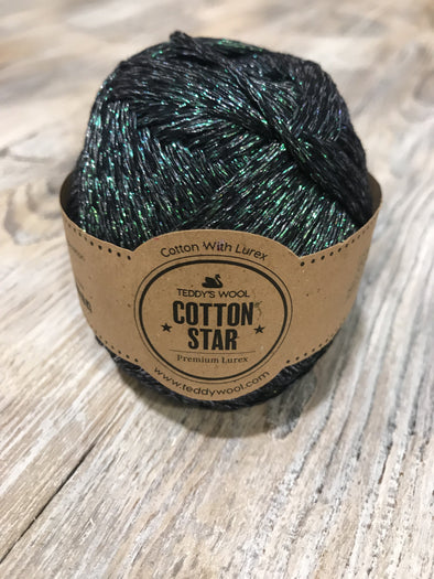 Cotton Star - ירוק מנצנץ