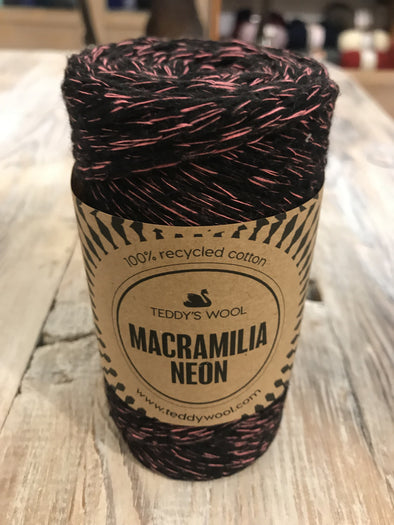 Macramilia Neon- שחור ורוד