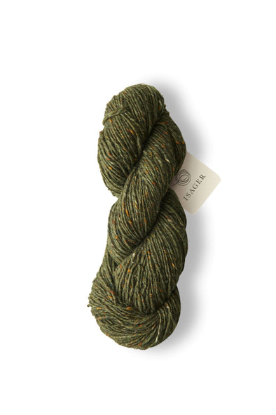 Aran Tweed- color green חוט צמר צמר ליזה 