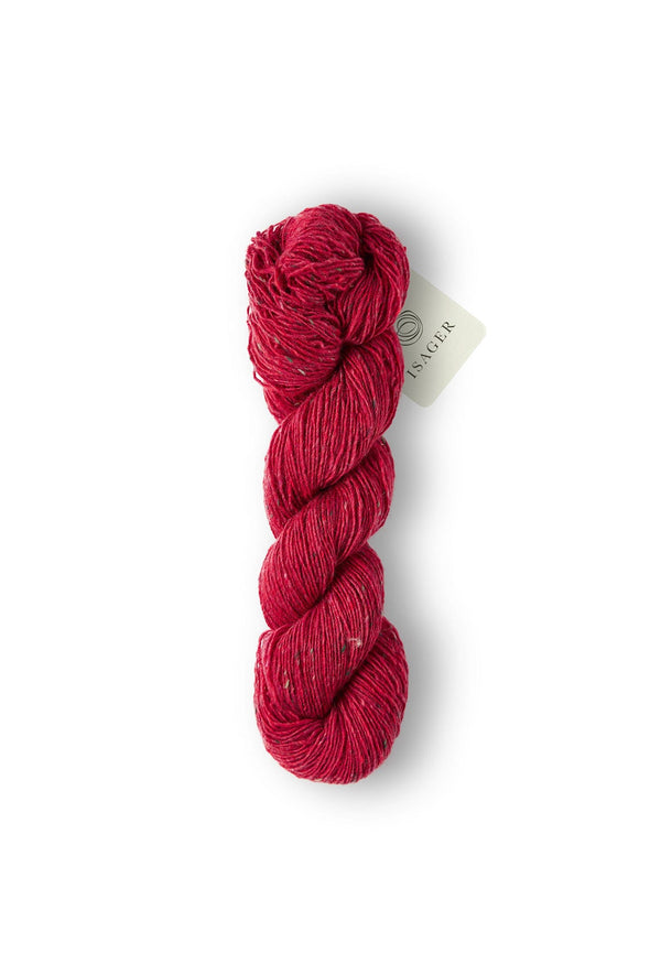 Isager Tweed- color raspberry חוט צמר מעורב צמר ליזה 