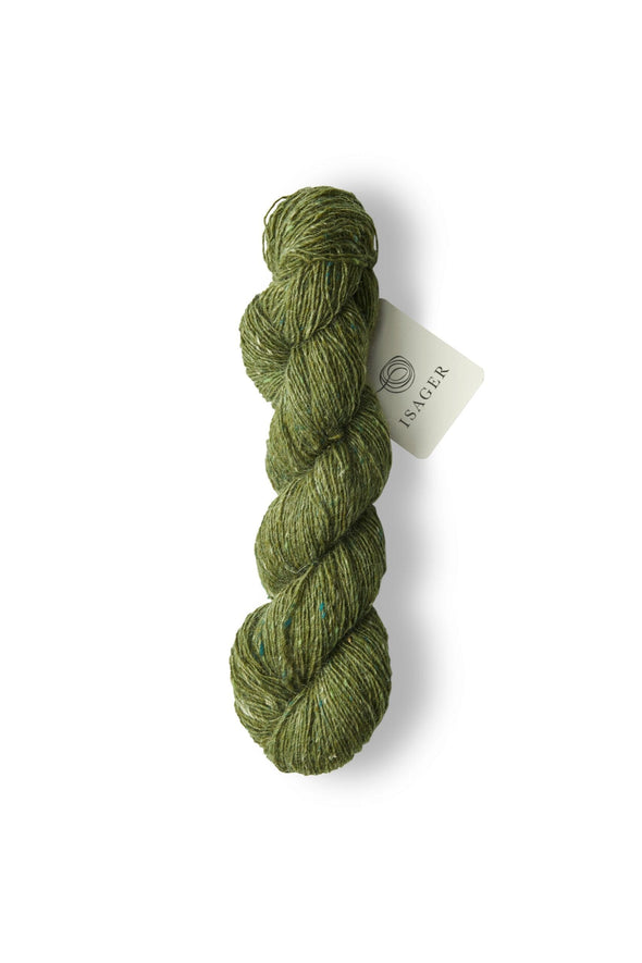 Isager Tweed- color moss חוט צמר מעורב צמר ליזה 