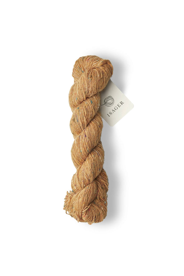 Isager Tweed- color mustard חוט צמר מעורב צמר ליזה 