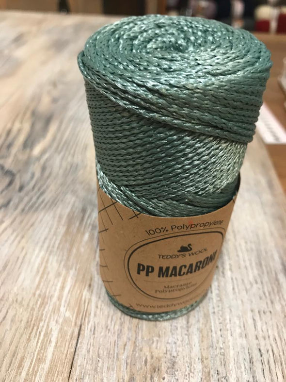 PP Macaroni Macrame - ירוק כהה