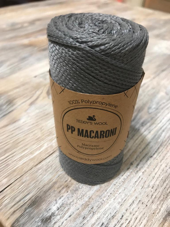PP Macaroni Macrame - אפור כהה