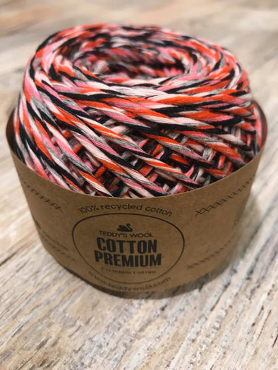 Cotton Premium -כתום ורוד שחור