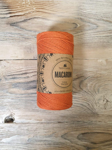 Macaroni Cotton Macrame - כתום