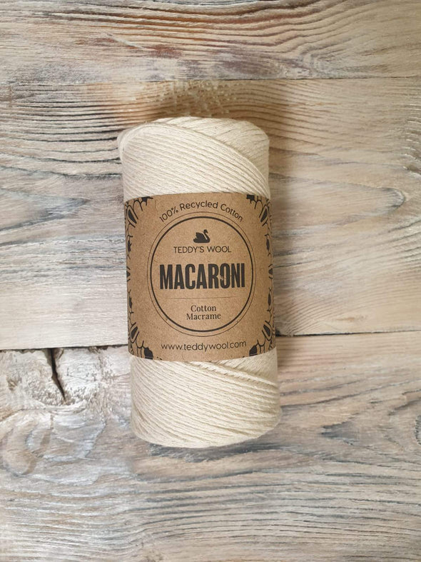Macaroni Cotton Macrame - שמנת