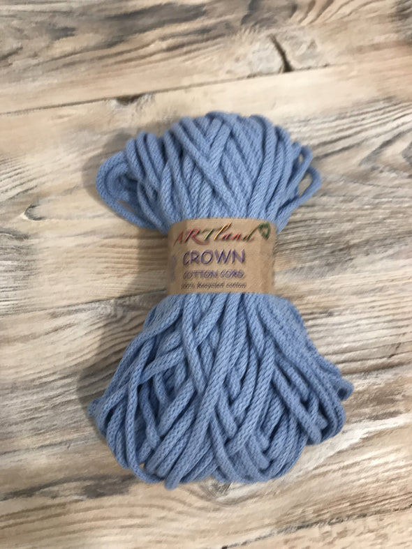 Crown Cotton Cord  - תכלת