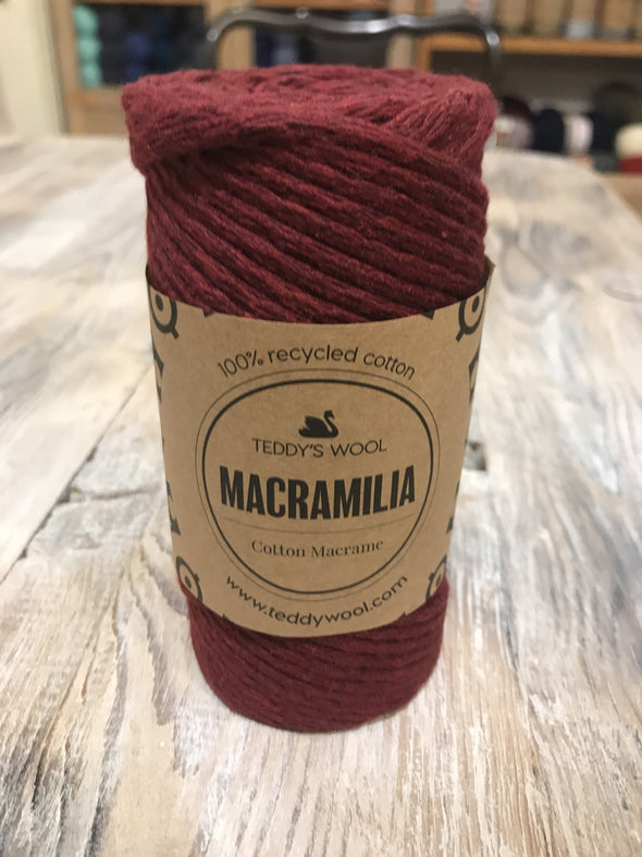 Macramilia Cotton Macrame - בורדו