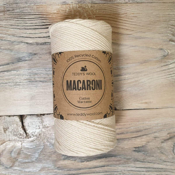 Macaroni Cotton Macrame - שמנת מקרמה צמר ליזה 