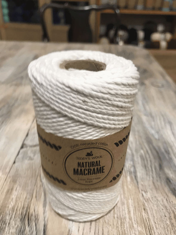 Natural Macrame - שמנת חוט מקרמה צמר ליזה 